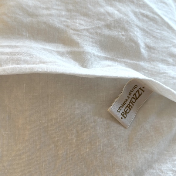 Bertozzi | Hand-Stamped Linen Pillow Cases | European Size | Luxury - Picture 7 of 9